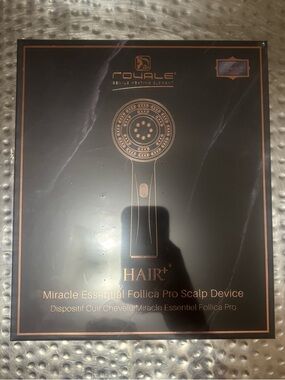 ROYALE HAIR+ Miracle Essential Follica Pro Scalp Device - Black & Gold